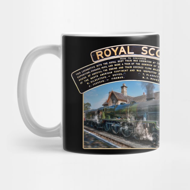 LMS Royal Scot and Nameplate by SteveHClark